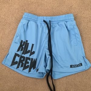 Killcrew blue Muay Thai shorts